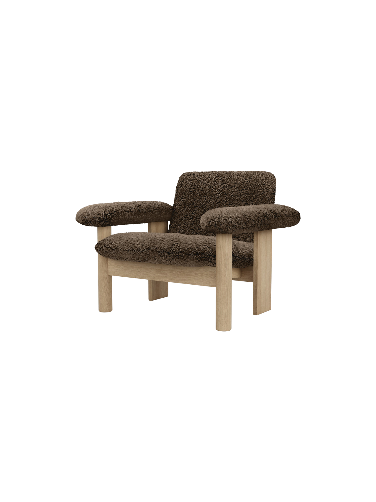 Brasilia Lounge Chair, Low Back, Sheepskin