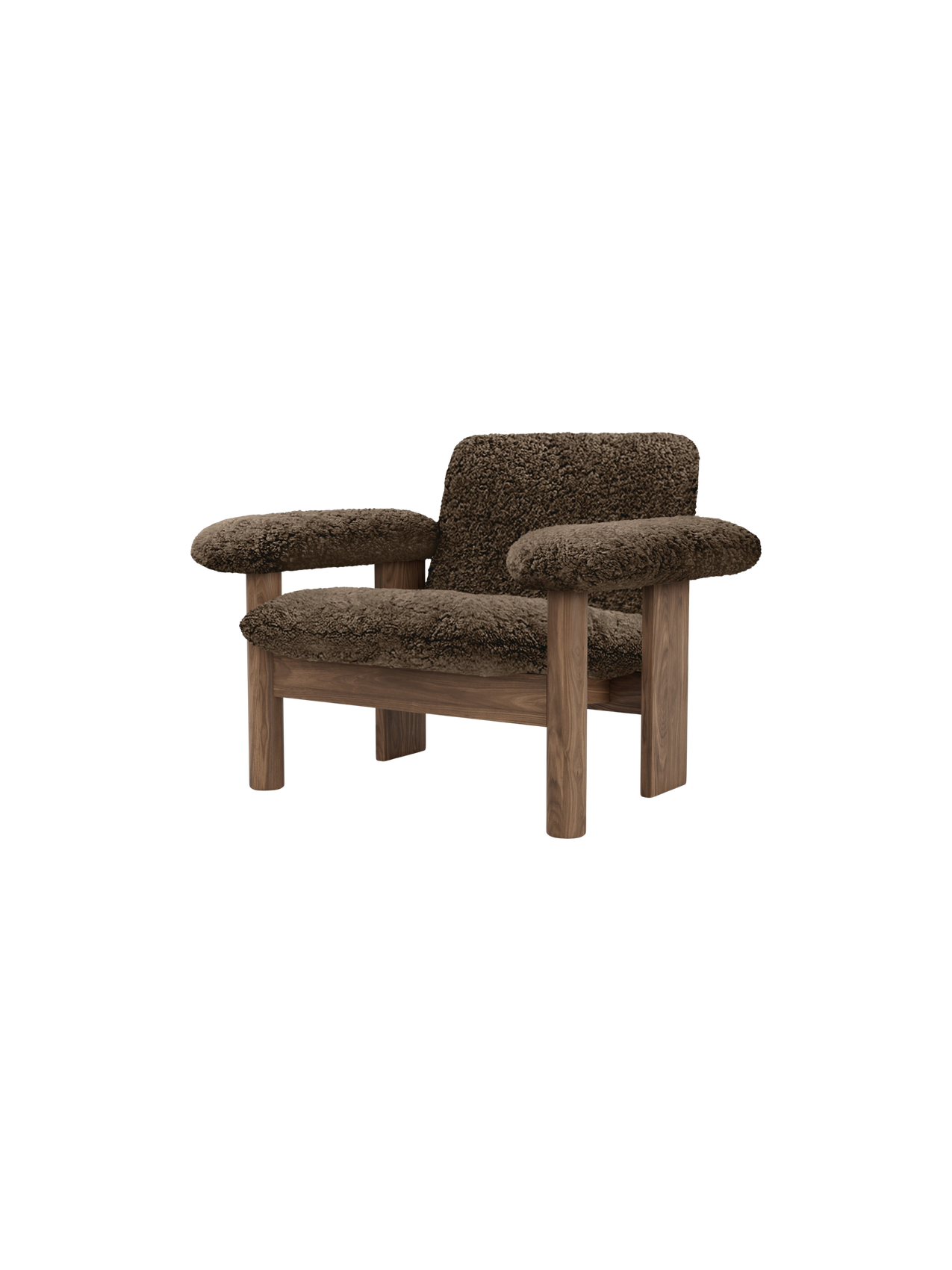 Brasilia Lounge Chair, Low Back, Sheepskin