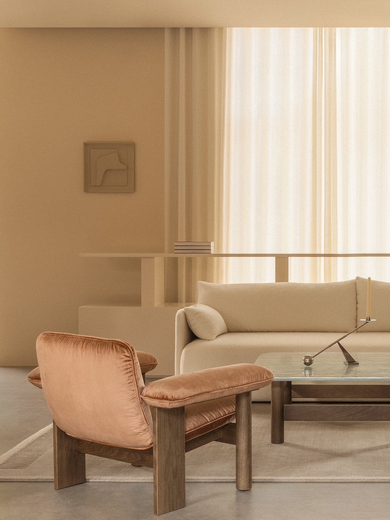 Brasilia Lounge Chair, Low Back, Sheepskin