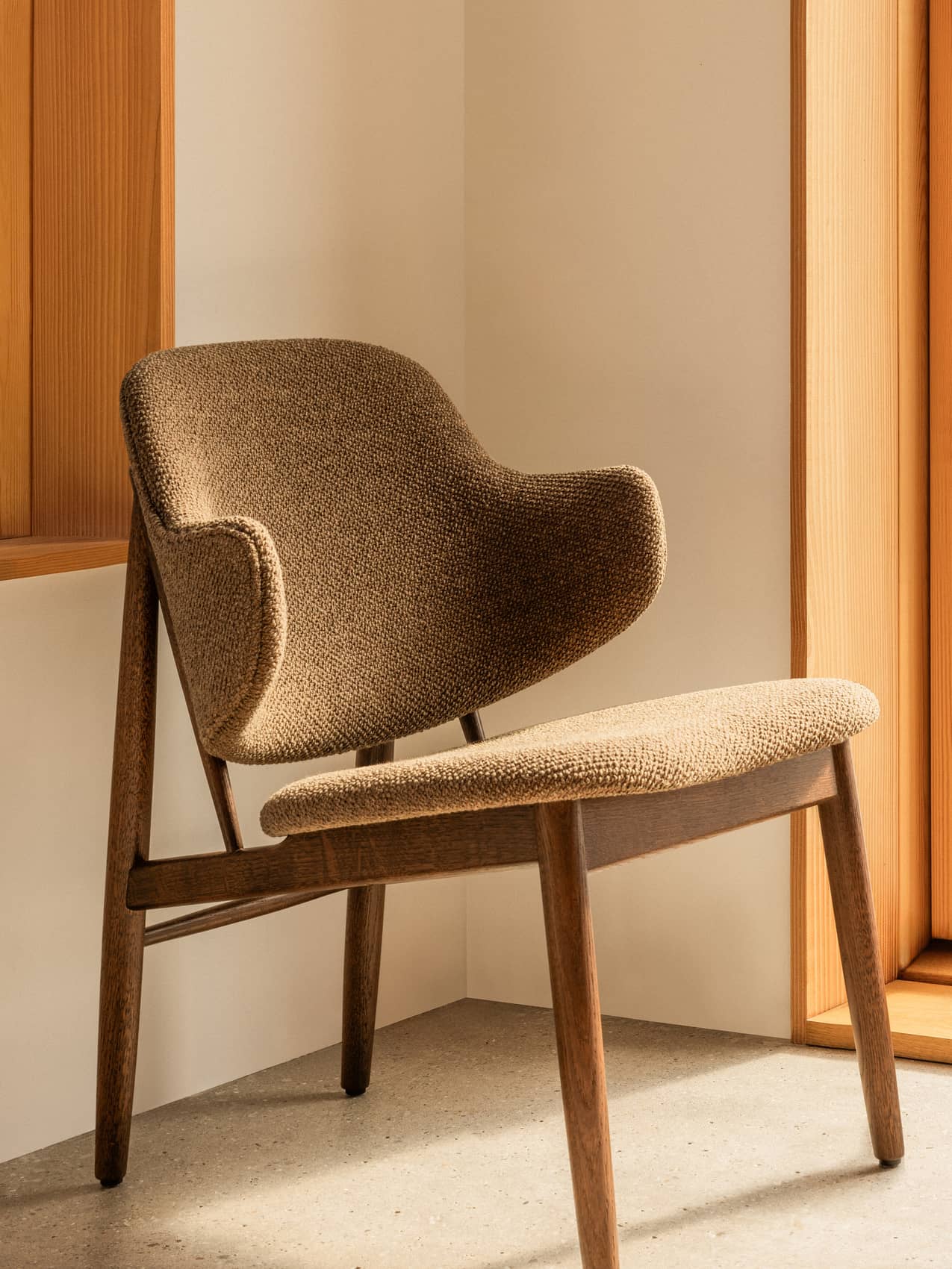 Audo CPH | The Penguin Wooden Lounge Chair, Upholstered | Explore