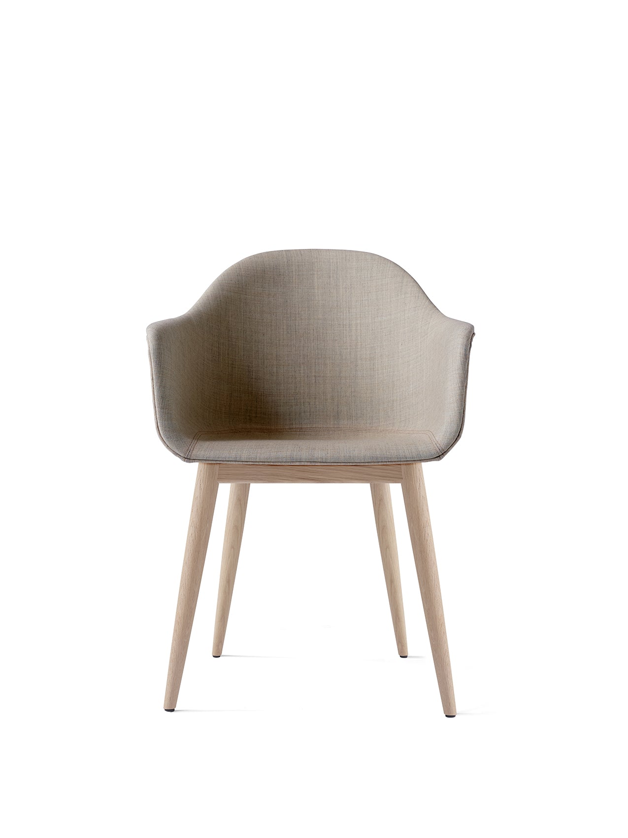 Harbour Dining Chair, Wooden Base, upholstered