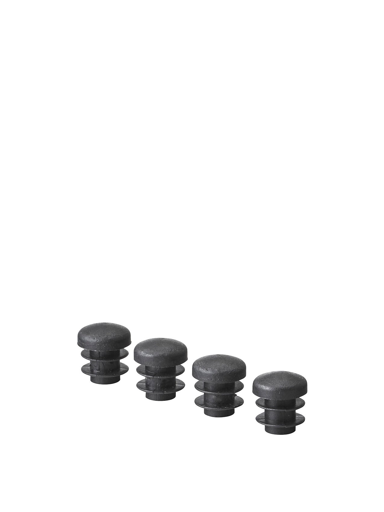 1 Set of 4 pcs. glides, black for NoNO Table