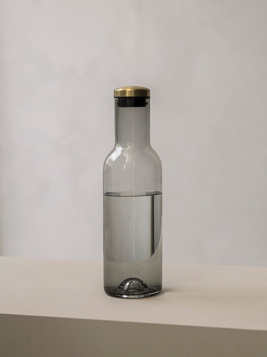 Water Bottle 34oz - Mouth Blown Glass  Audo Furniture & Decor – Audo  Copenhagen