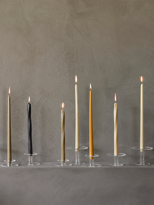 Vintage Brass Candle Holders — counter-space