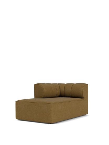 Eave Seamline Modular Sofa Chaise Longue module in a textured brown fabric, shown at an angle against a white background.