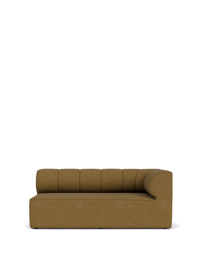 Front view of the Eave Seamline Modular Sofa, Corner 172, upholstered in a textured brown fabric against a white background.
