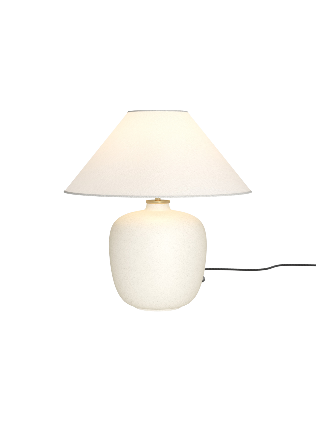 Torso Table Lamp, Off White, 37
