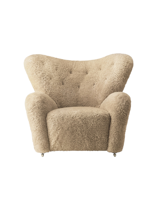 The Tired Man Lounge Chair, Sheepskin