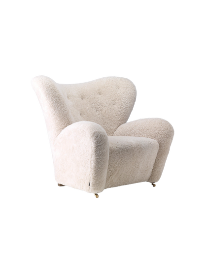 The Tired Man Lounge Chair, Sheepskin