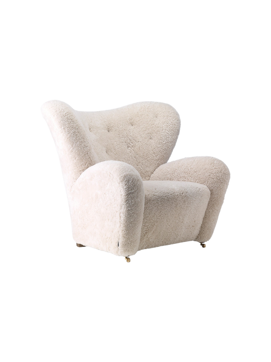 The Tired Man Lounge Chair, Sheepskin