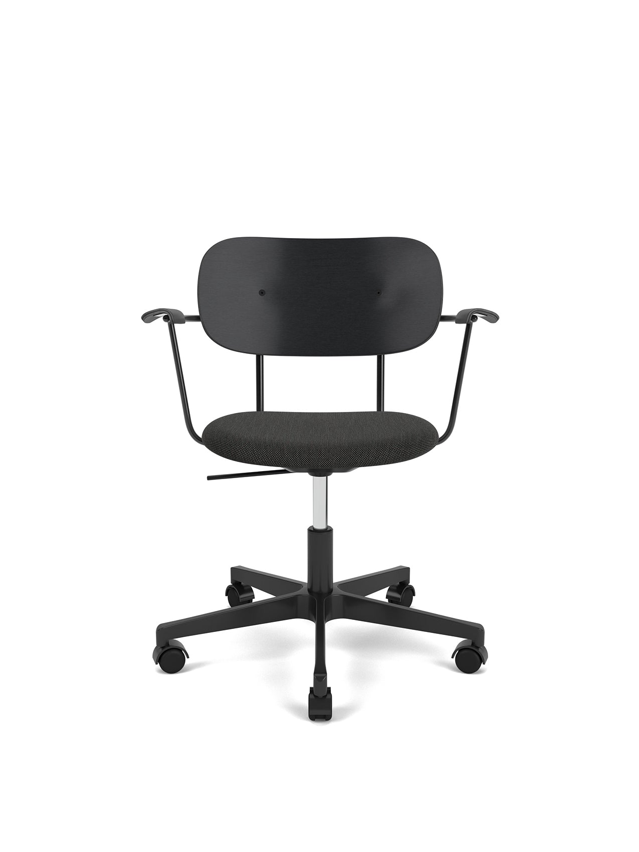 Co Task Chair, Seat Upholstered w/armrest, Black base