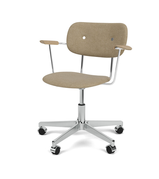 Co Task Chair, Fully Upholstered w/armrest, Aluminium base