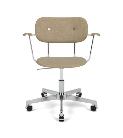Co Task Chair, Fully Upholstered w/armrest, Aluminium base