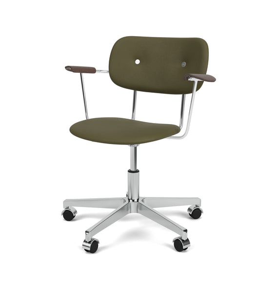 Co Task Chair, Fully Upholstered w/armrest, Aluminium base