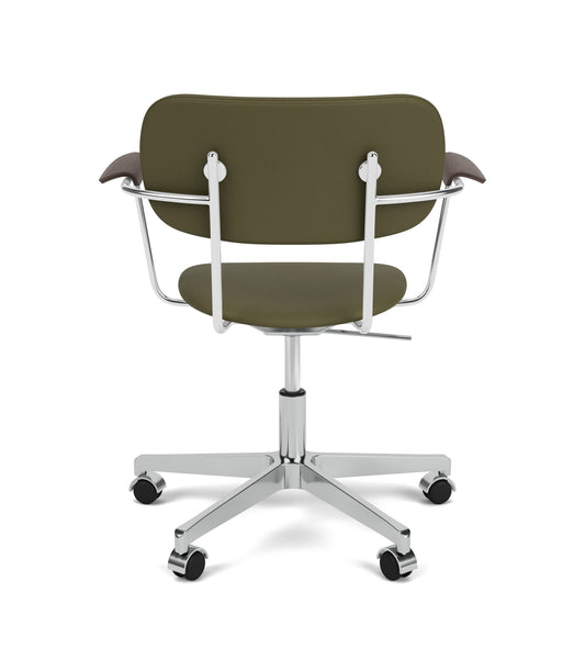 Co Task Chair, Fully Upholstered w/armrest, Aluminium base