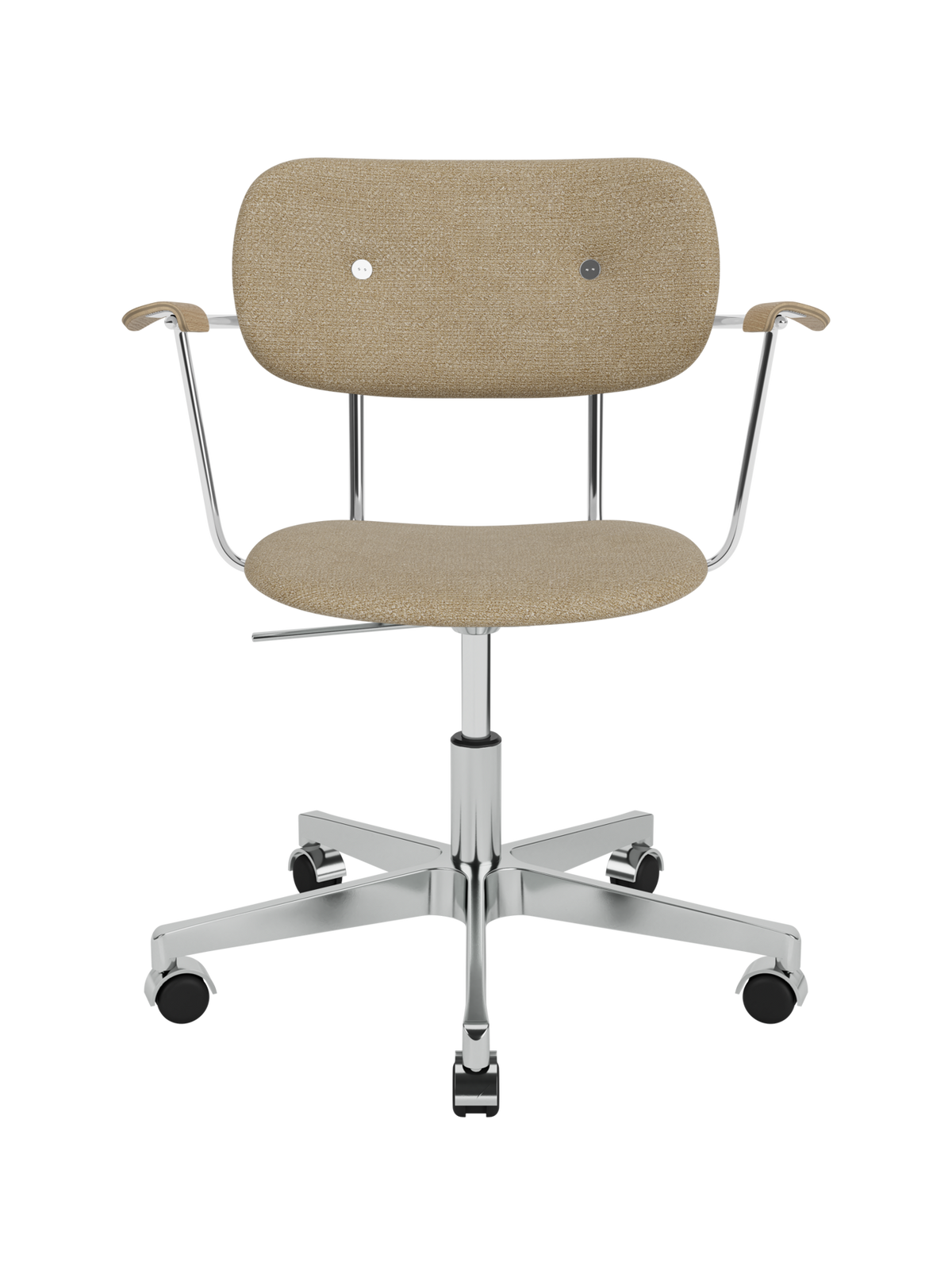 Co Task Chair, Fully Upholstered w/armrest, Aluminium base