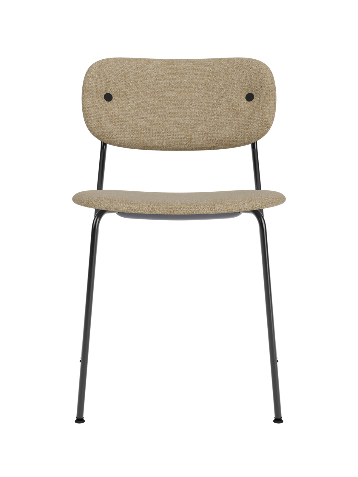 Co Dining Chair, fully upholstered, Black