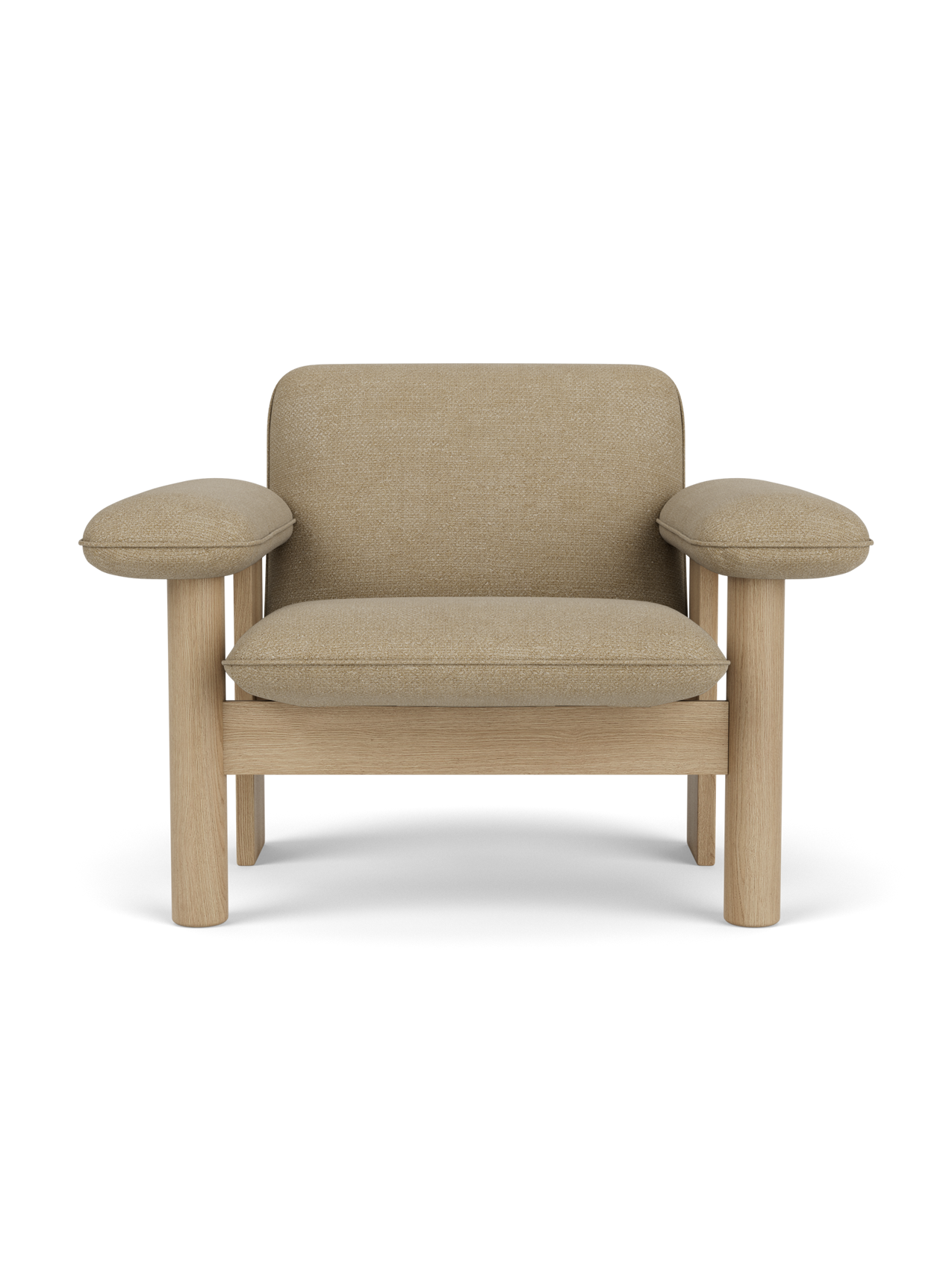 Brasilia Lounge Chair, Low Back, Textile