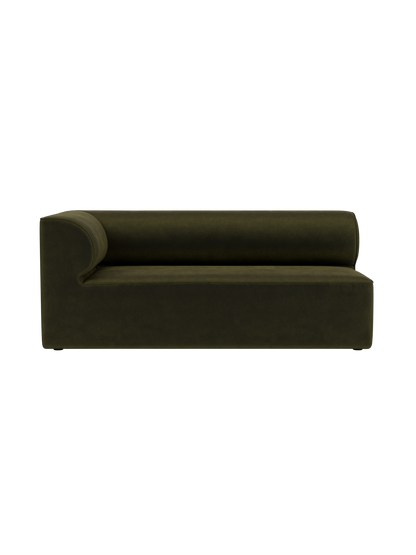 Eave Modular Sofa Corner 172 in dark green Champion 035 upholstery, featuring a curved backrest and deep seat.