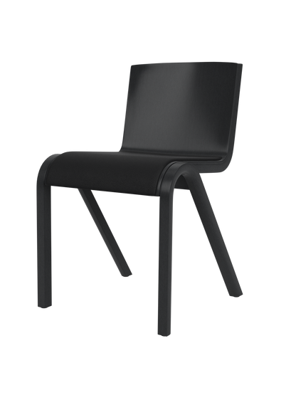 Ready Dining Chair in black painted oak with a Sierra 1001 upholstered seat and a minimalist cantilevered frame.