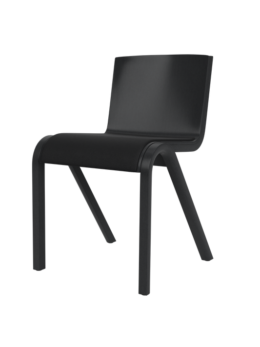 Ready Dining Chair in black painted oak with a Sierra 1001 upholstered seat and a minimalist cantilevered frame.