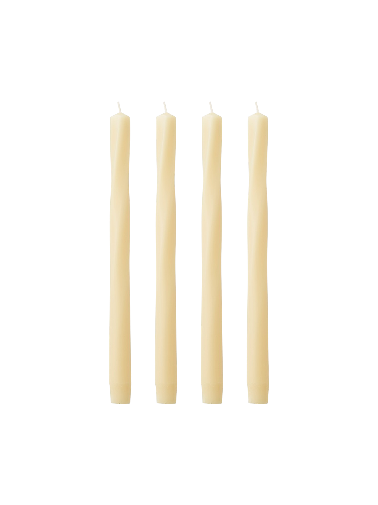 Twist Tapered Candles, Set of 4