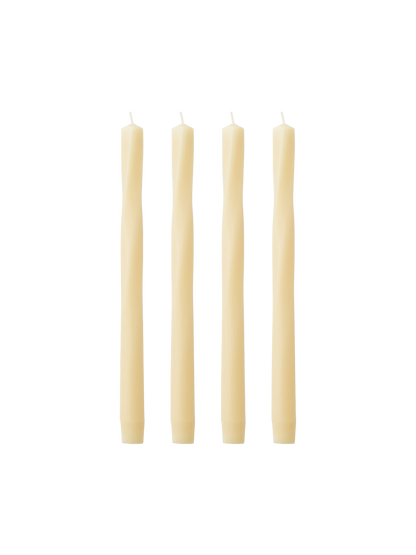 Twist Tapered Candles, Set of 4