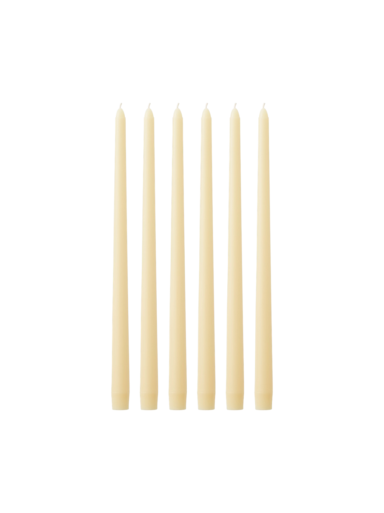 Spire Smooth Tapered Candles, Set of 6
