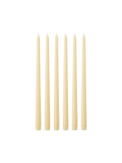 Spire Smooth Tapered Candles, Set of 6