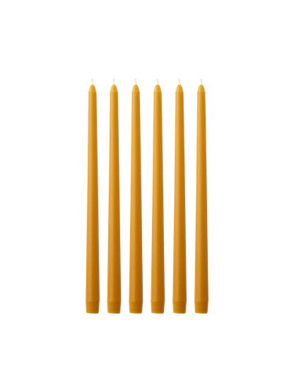 Spire Smooth Tapered Candles, Set of 6