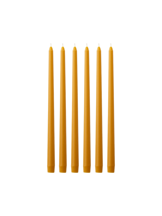 Spire Smooth Tapered Candles, Set of 6