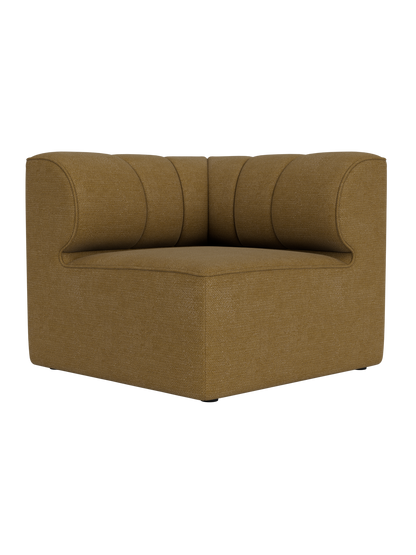 Ochre Eave Seamline Modular Sofa 86 Corner in Audo Bouclé 06 fabric with distinctive vertical seam detailing.