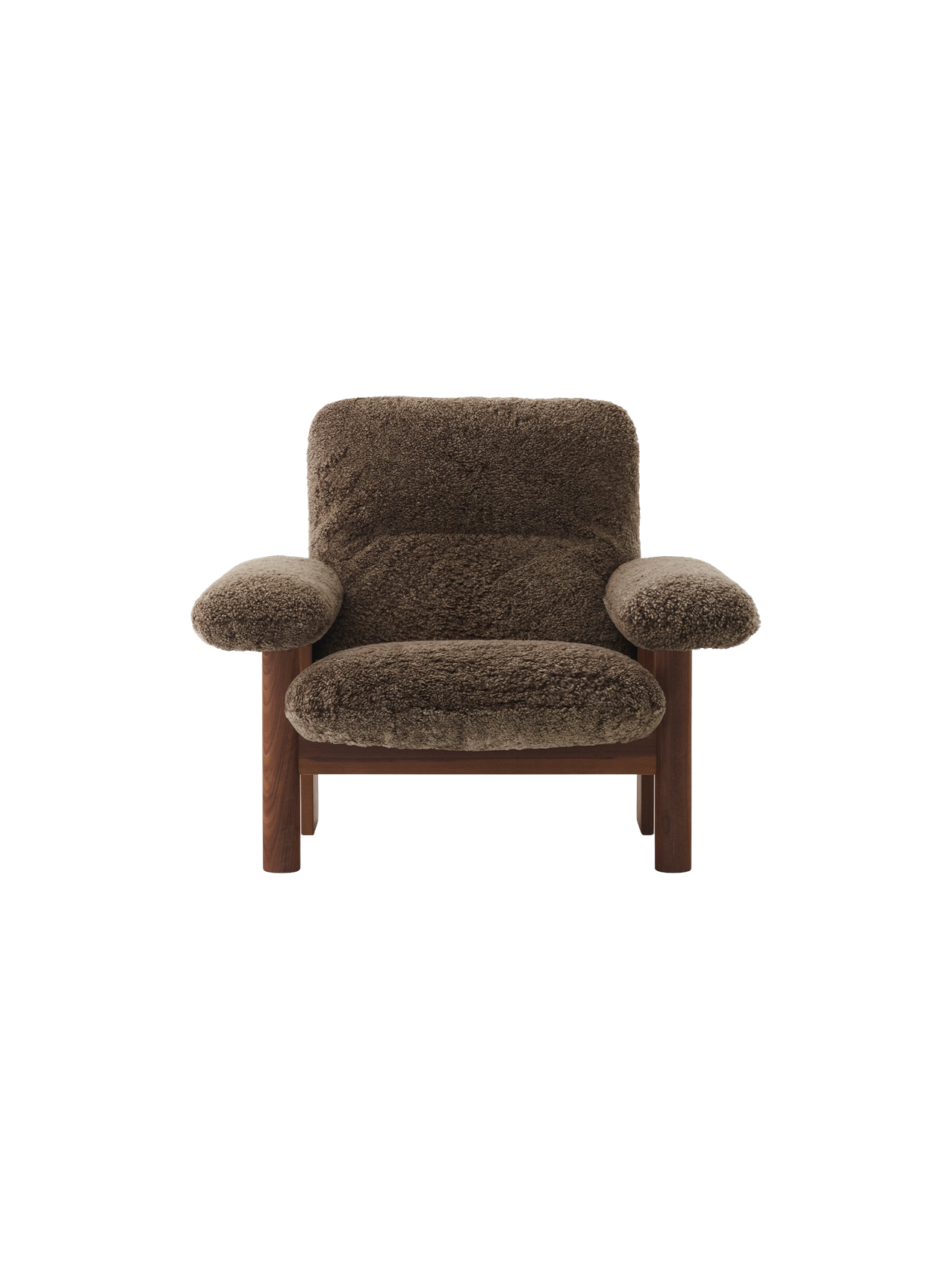Brasilia Lounge Chair, High Back, Sheepskin