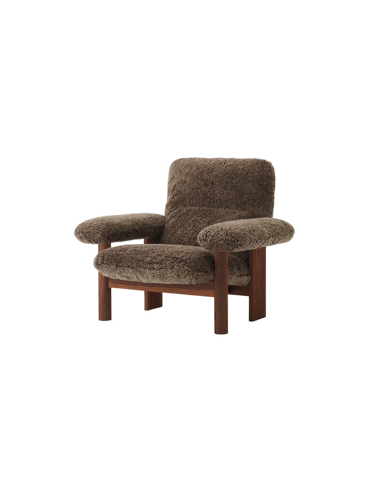 Brasilia Lounge Chair, High Back, Sheepskin