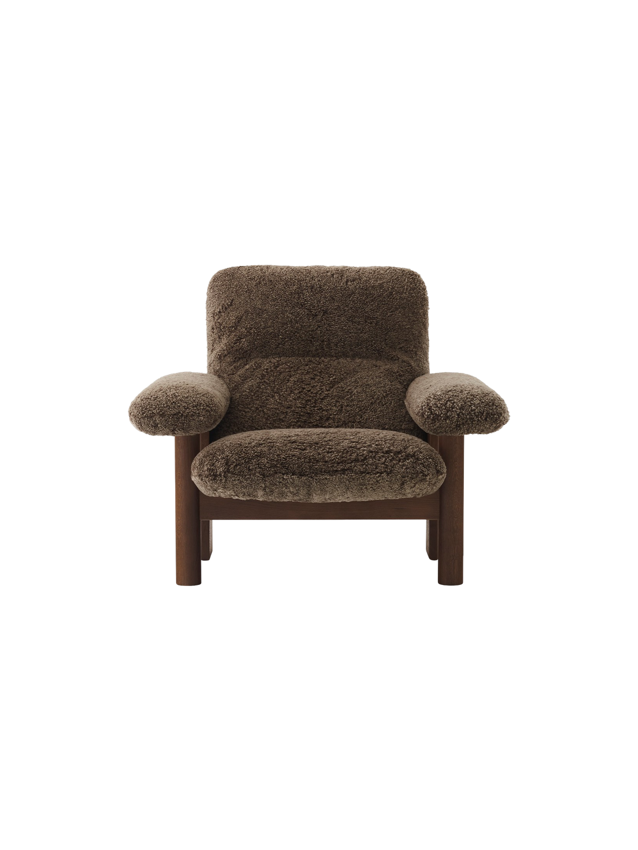 Brasilia Lounge Chair, High Back, Sheepskin