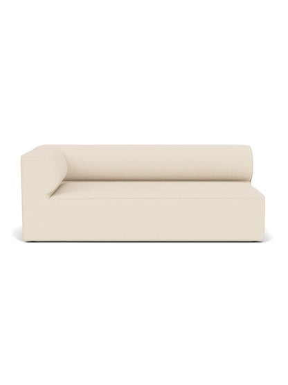 Front view of the Eave Modular Sofa, 96, Corner 192 in light beige Logan Jasmine fabric, shown against a white background.