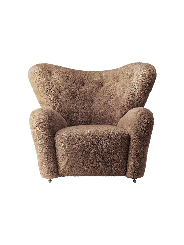 The Tired Man Lounge Chair, Sheepskin