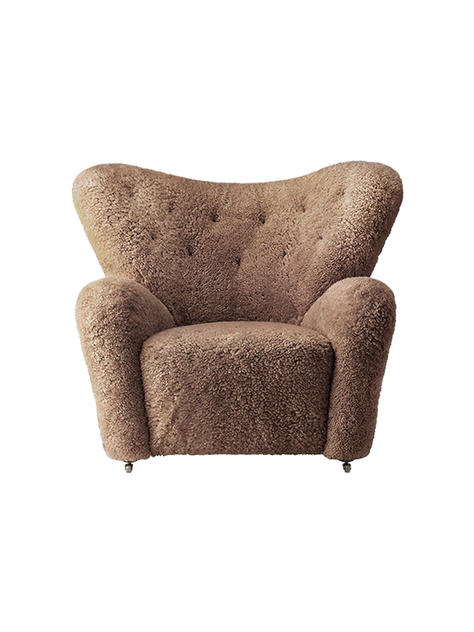 The Tired Man Lounge Chair, Sheepskin