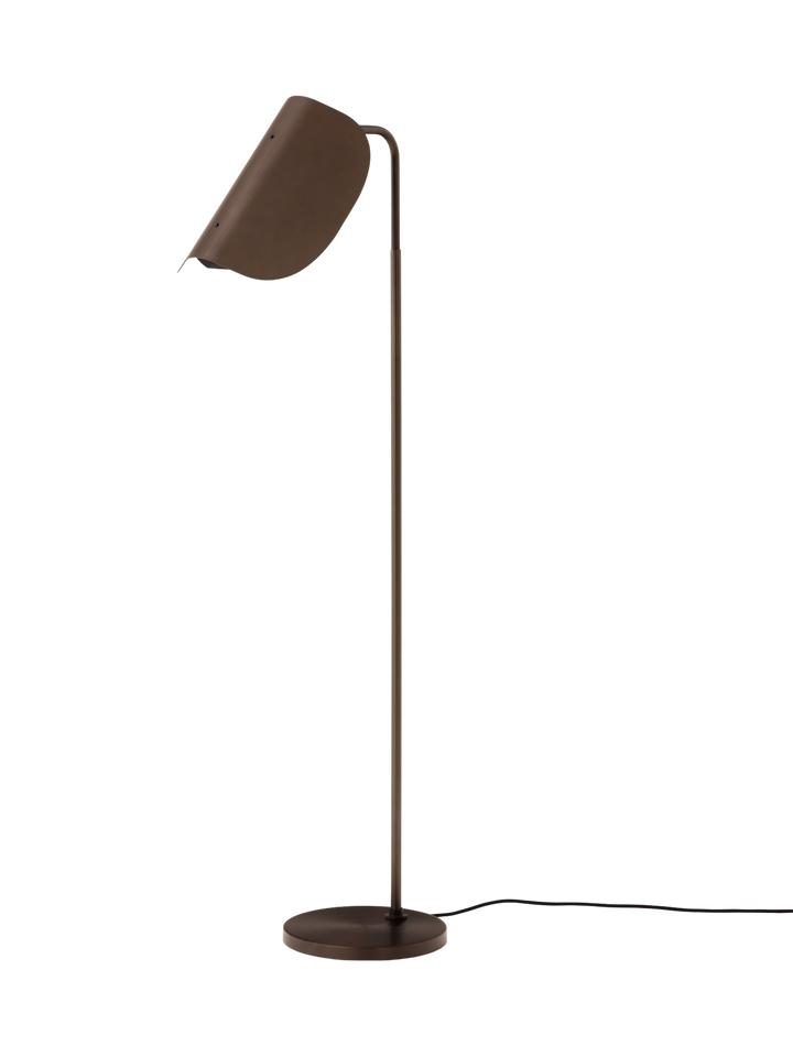 Wing Stehleuchte aus bronziertem Aluminium von Kenneth Bergenblad mit charakteri