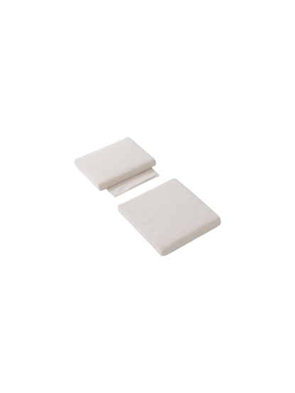 Bloss Garden Dining Chair Cushion Set in a light textile, featuring a separate seat and back cushion shown from an angle.