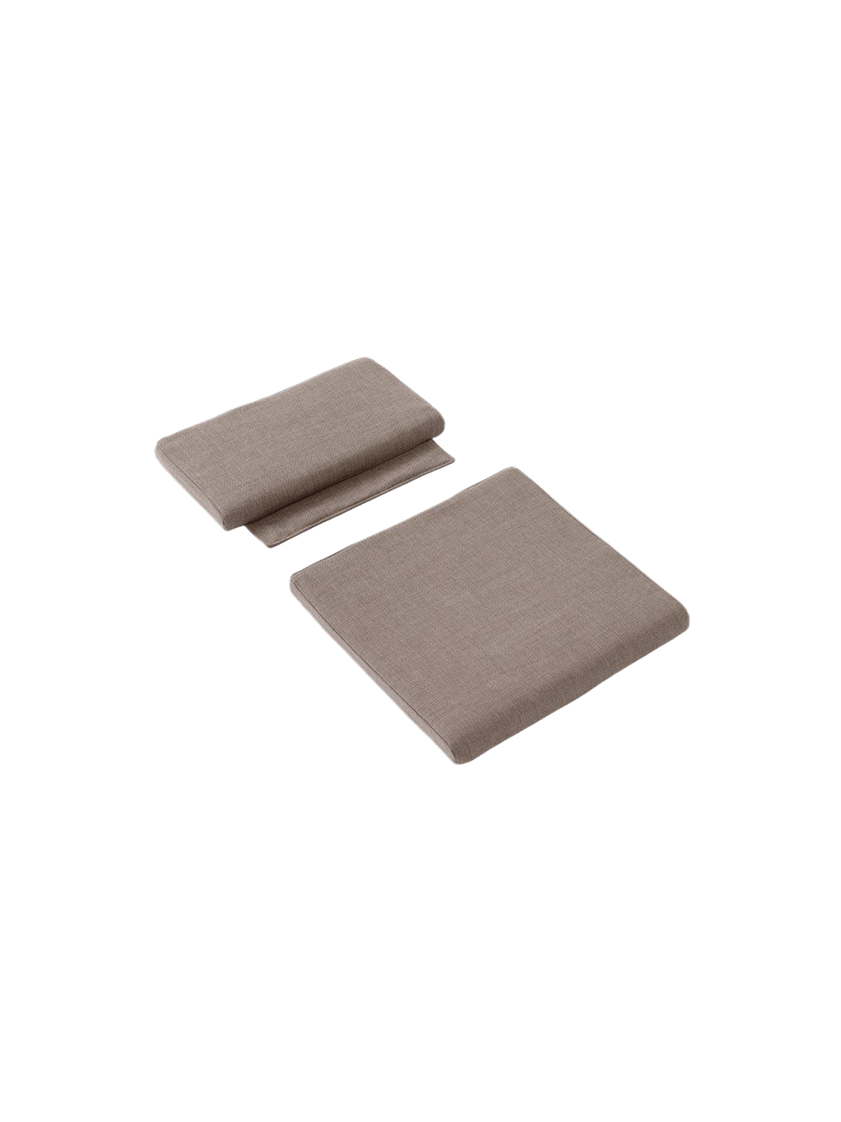 Bloss Garden Lounge Chair Cushion Set in soft textured fabric shown from an angled perspective against a black background.