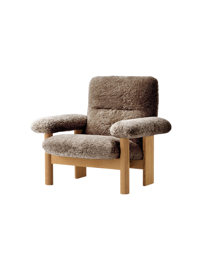 Brasilia Lounge Chair, High Back, Sheepskin