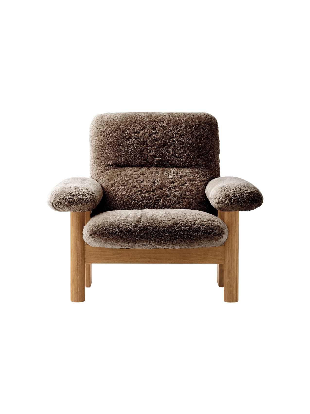 Brasilia Lounge Chair, High Back, Sheepskin