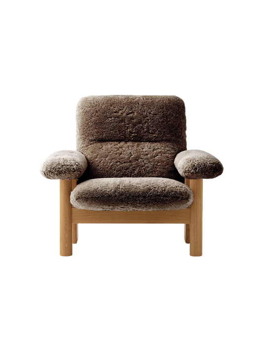 Brasilia Lounge Chair, High Back, Sheepskin