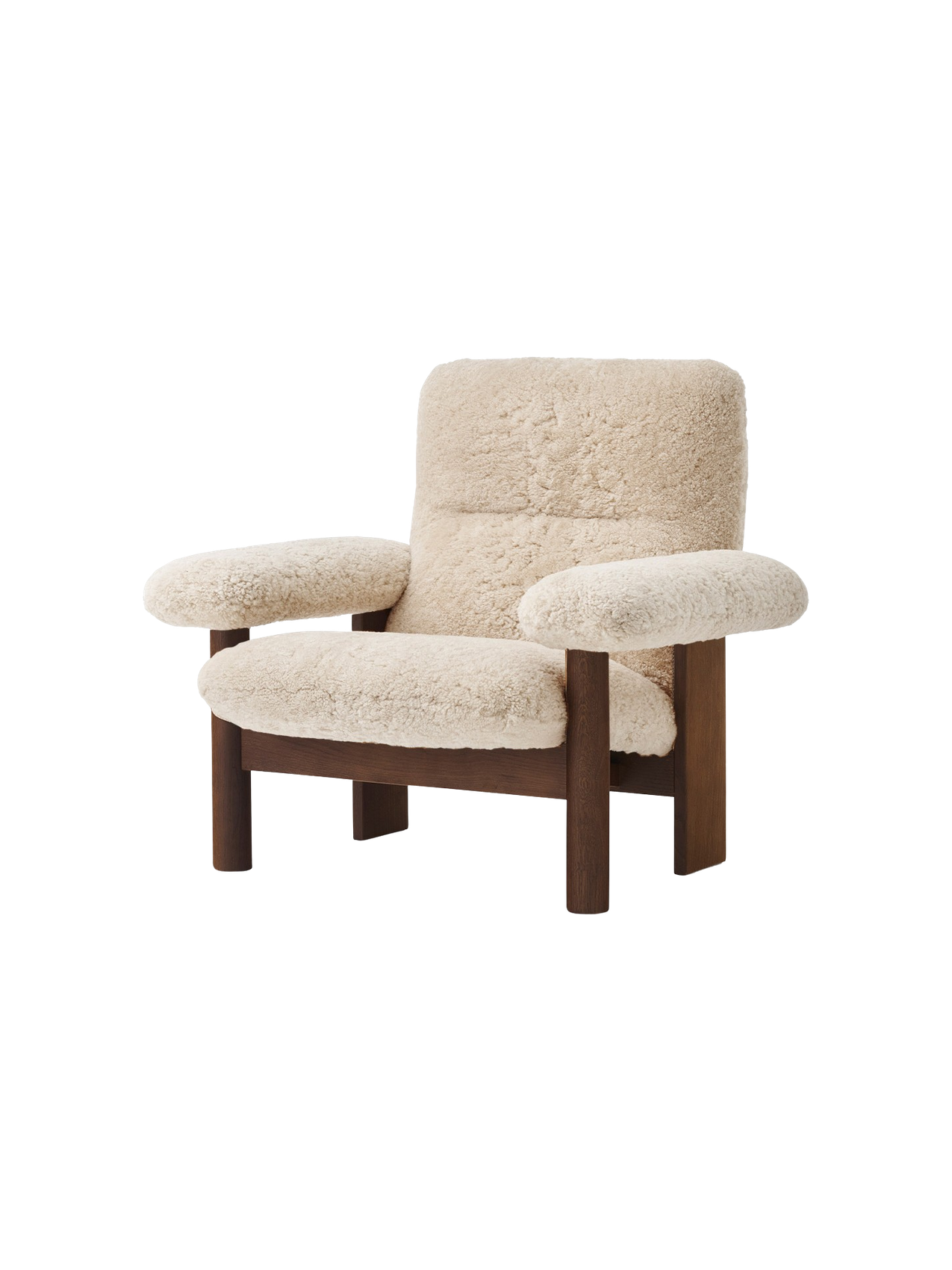 Brasilia Lounge Chair, High Back, Sheepskin