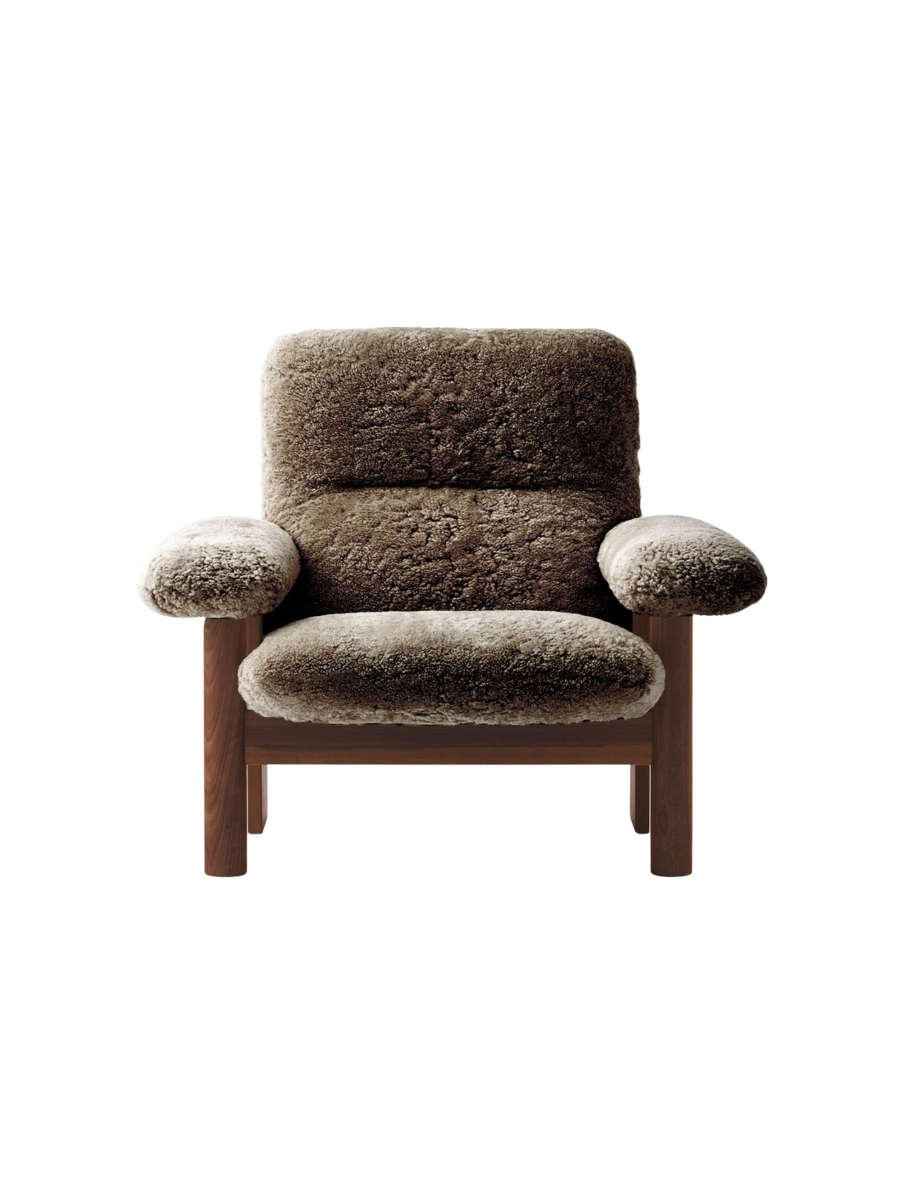 Brasilia Lounge Chair, High Back, Sheepskin