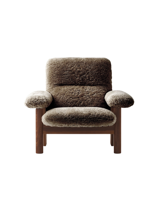 Brasilia Lounge Chair, High Back, Sheepskin