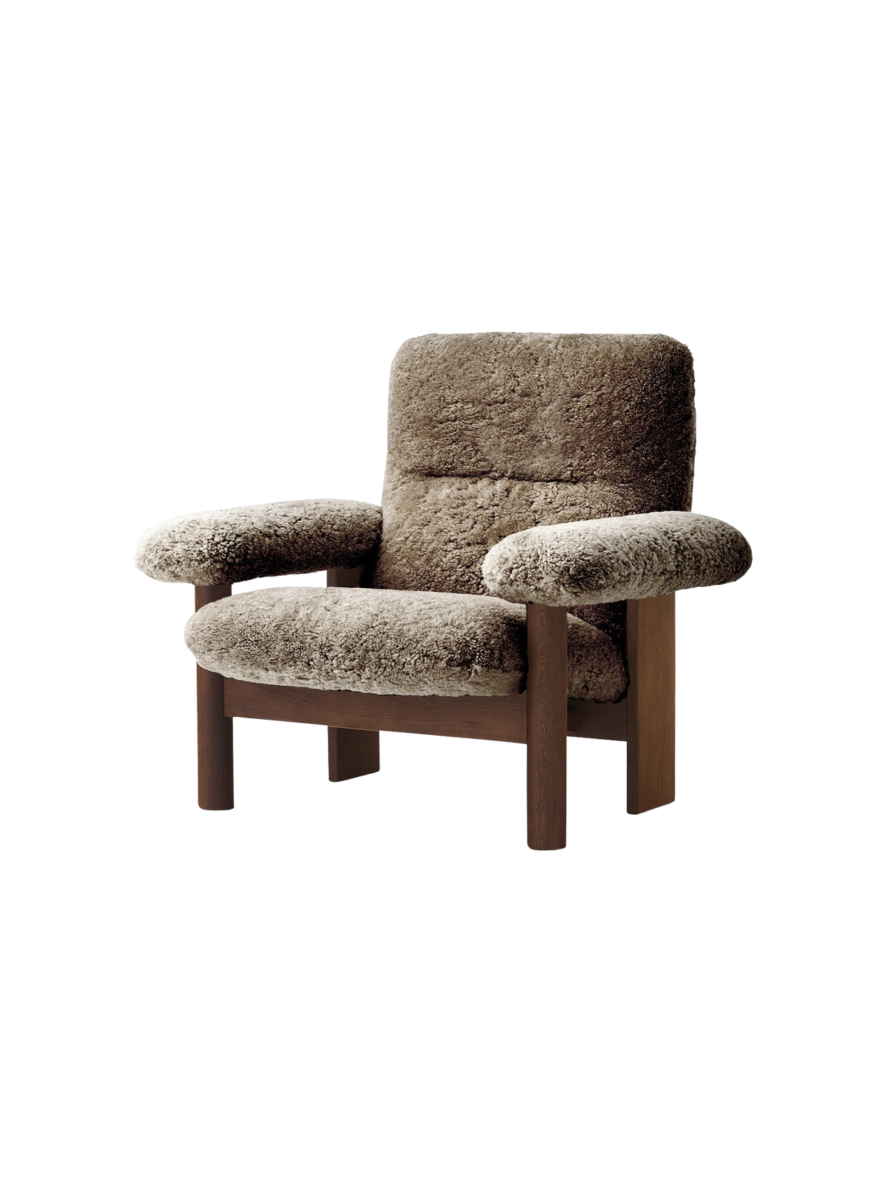 Brasilia Lounge Chair, High Back, Sheepskin