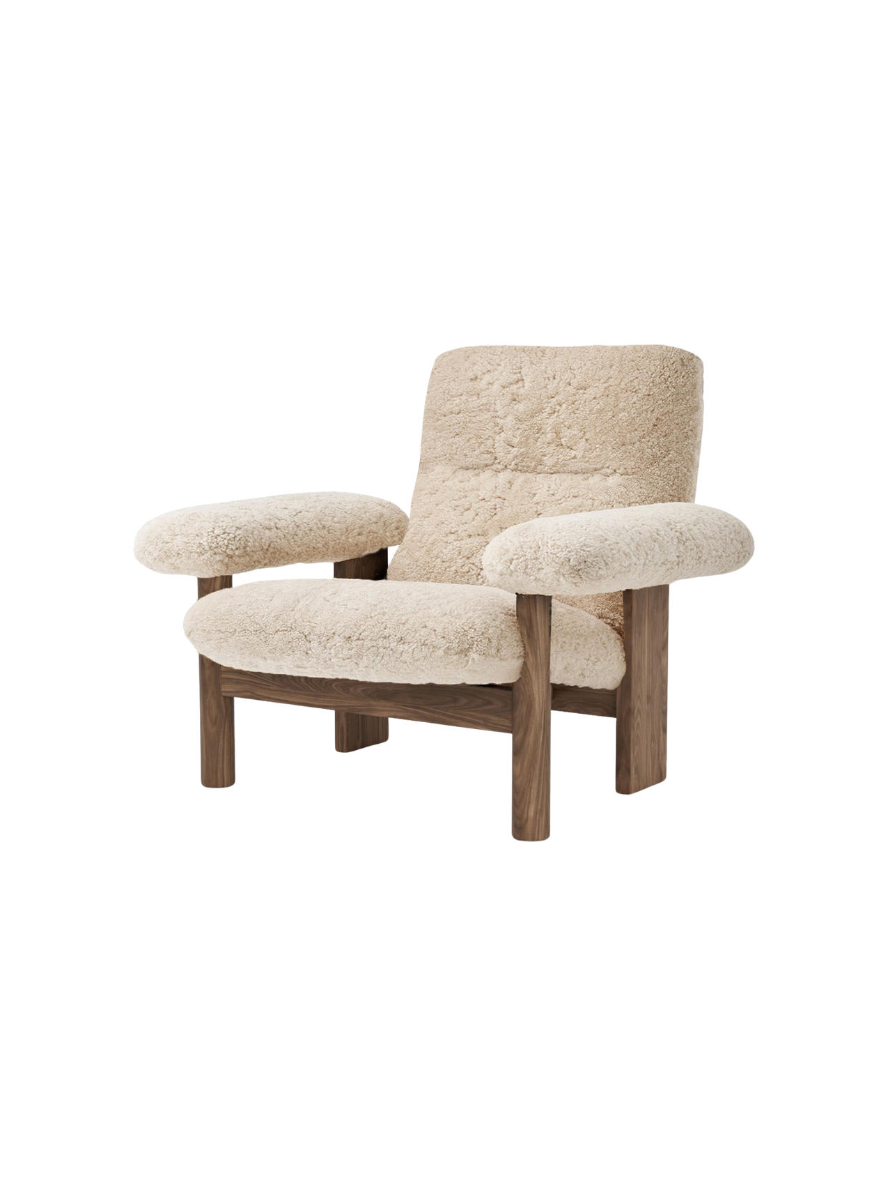 Brasilia Lounge Chair, High Back, Sheepskin