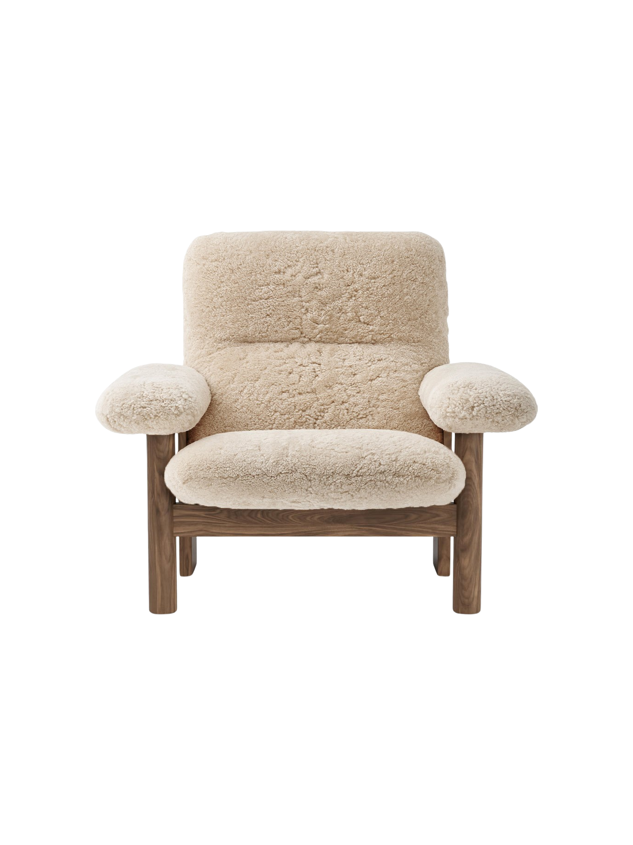 Brasilia Lounge Chair, High Back, Sheepskin
